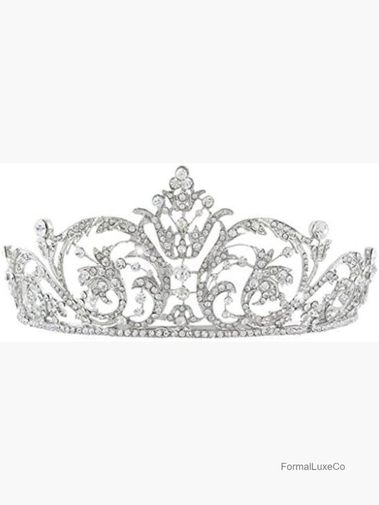 Art Deco Crystal Flower Headband Tiara Wedding Hair Accessory